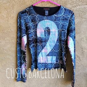 Custo Barcelona Designer Thermal Graphic Tee S